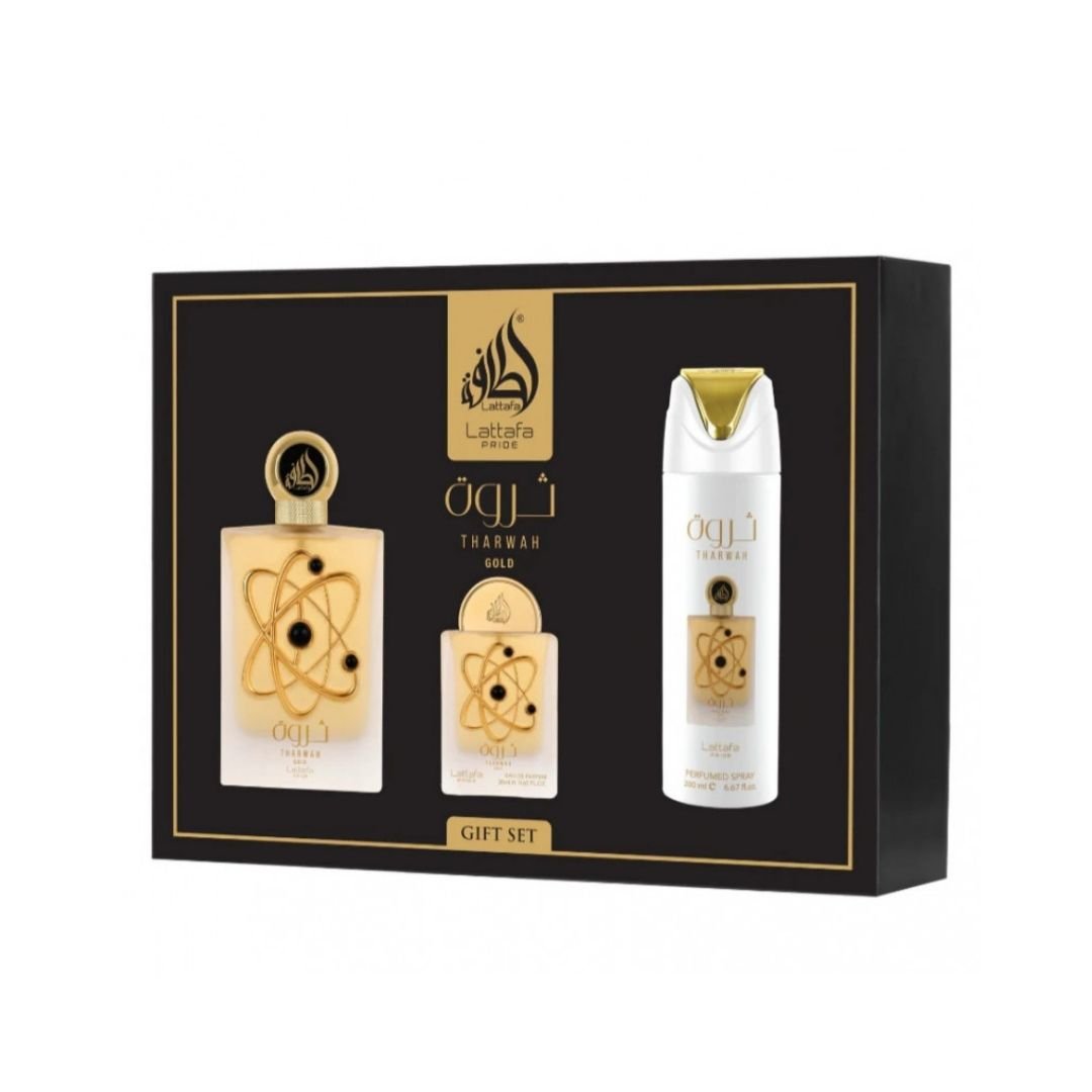 THARWAH GOLD LATTAFA GIFT SET